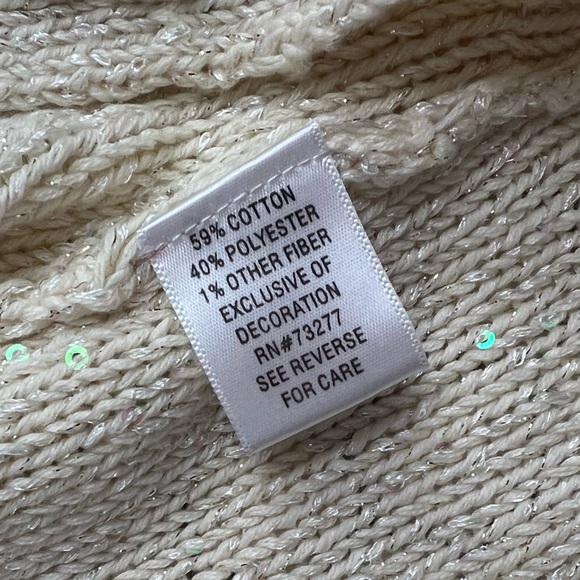 NWT Elle sequined sweater size large - Picture 5 of 5